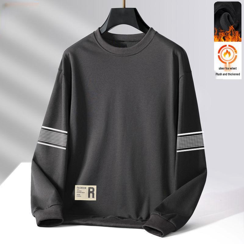 Men s Trendy Long-Sleeve Velvet Sweatshirt - Loose Fit, Autumn/Winter Round Neck Pullover for Young Students M (80-100 lbs)
Men s Trendy Long-Sleeve Velvet Sweatshirt - Loose Fit, Autumn/Winter Round Neck Pullover for Young Students M (80-100 lbs)