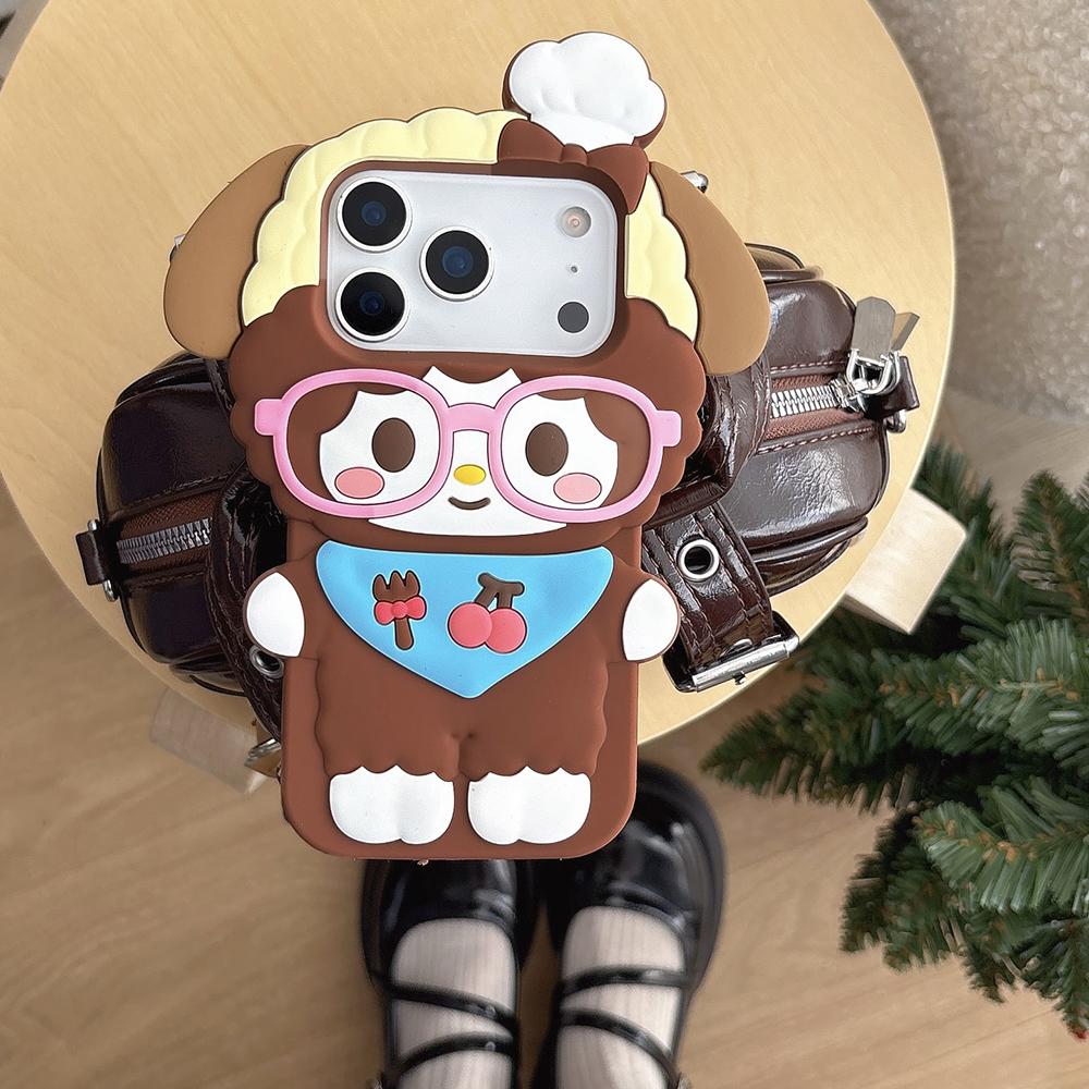 Cute 3D Cartoon Glasses Sheep Girl Soft Silicone Phone Case for iPhone 12 13 14 15 16 Plus 17 Pro Max Shockproof Back Cover iPhone 12 Pro Max коричневый
Cute 3D Cartoon Glasses Sheep Girl Soft Silicone Phone Case for iPhone 12 13 14 15 16 Plus 17 Pro Max Shockproof Back Cover iPhone 12 Pro Max коричневый