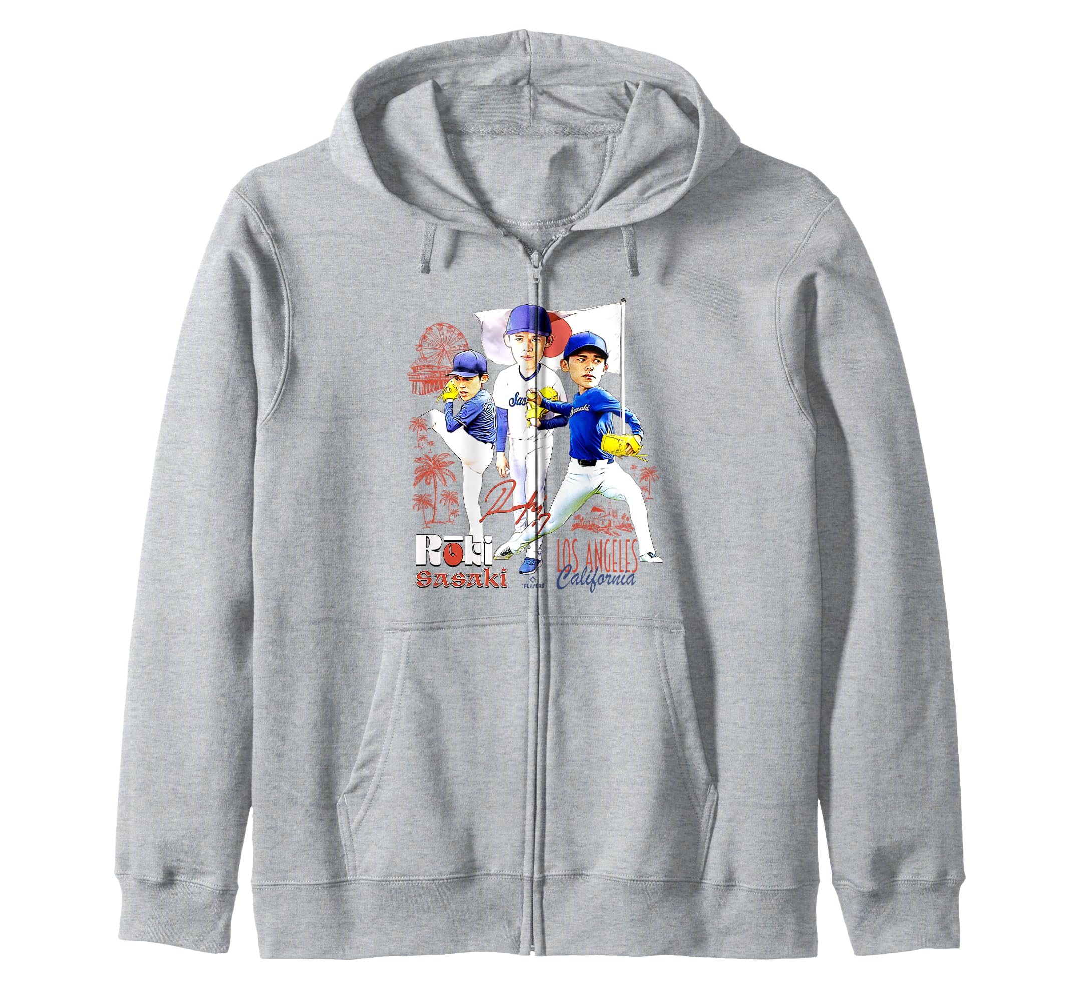 Йошики Сасаки Лос-Анджелес D бейсболист MLBROS701K Zip Parka 
Йошики Сасаки Лос-Анджелес D бейсболист MLBROS701K Zip Parka