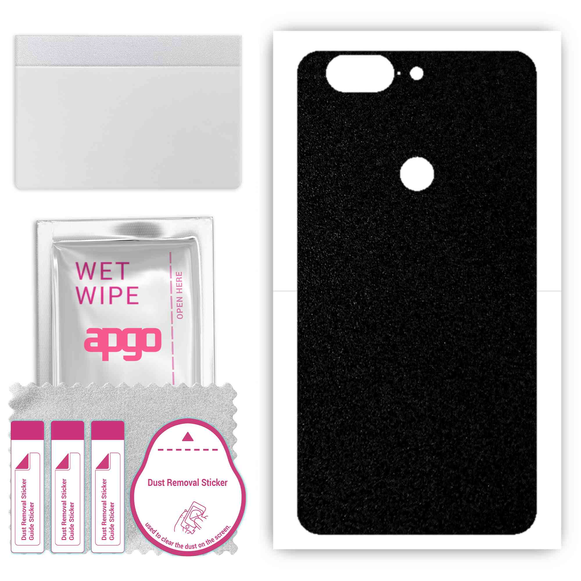 Apgo Protective Skin Sticker для задньої панелі, сумісної з OnePlus 5T, Wrap Film, Foil, Vinyl - Pattern Matte Black
Apgo Protective Skin Sticker для задньої панелі, сумісної з OnePlus 5T, Wrap Film, Foil, Vinyl - Pattern Matte Black