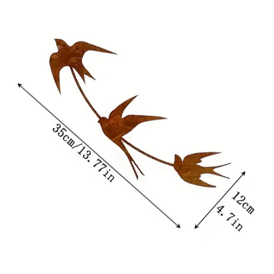 Cross-Border Outdoor Rusted Metal Swallow Decoration Set of 2 - Iron Art Swallow Wall Decor 35cm
Cross-Border Outdoor Rusted Metal Swallow Decoration Set of 2 - Iron Art Swallow Wall Decor 35cm