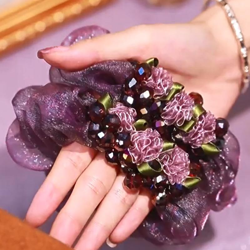 Flower Headband Organza Hair Band Women S High-End Sense Light Luxury Style Large Intestine Ring Temperament High Elastic Rubber Band Head Flower шампанського
Flower Headband Organza Hair Band Women S High-End Sense Light Luxury Style Large Intestine Ring Temperament High Elastic Rubber Band Head Flower шампанського