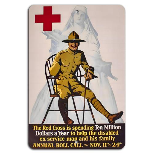 Join the Red Cross Annual Roll Call Support Our VeteransAluminumtin sign 20x30cm(7.8x11.8inch)
Join the Red Cross Annual Roll Call Support Our VeteransAluminumtin sign 20x30cm(7.8x11.8inch)
