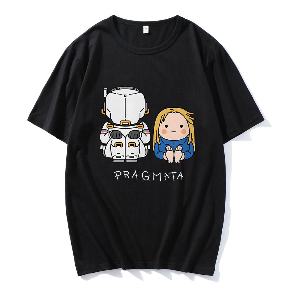 PRAGMATA Hugh & Diana Sitting T-shirt Summer Unisex Streetwear Funny Cartoon Graphic Print T Shirt Short Sleeve Cotton Tee Shirt XS чёрный
PRAGMATA Hugh & Diana Sitting T-shirt Summer Unisex Streetwear Funny Cartoon Graphic Print T Shirt Short Sleeve Cotton Tee Shirt XS чёрный