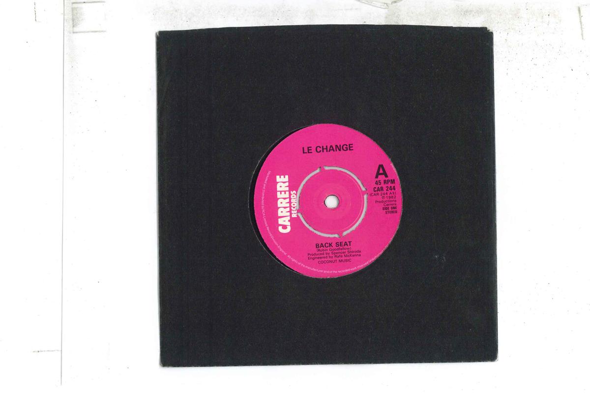 7inch Record LE CHANGE Back Seat Cant Stop Progress CAR244 CARRERE 1982 UK Rock Used
7inch Record LE CHANGE Back Seat Cant Stop Progress CAR244 CARRERE 1982 UK Rock Used