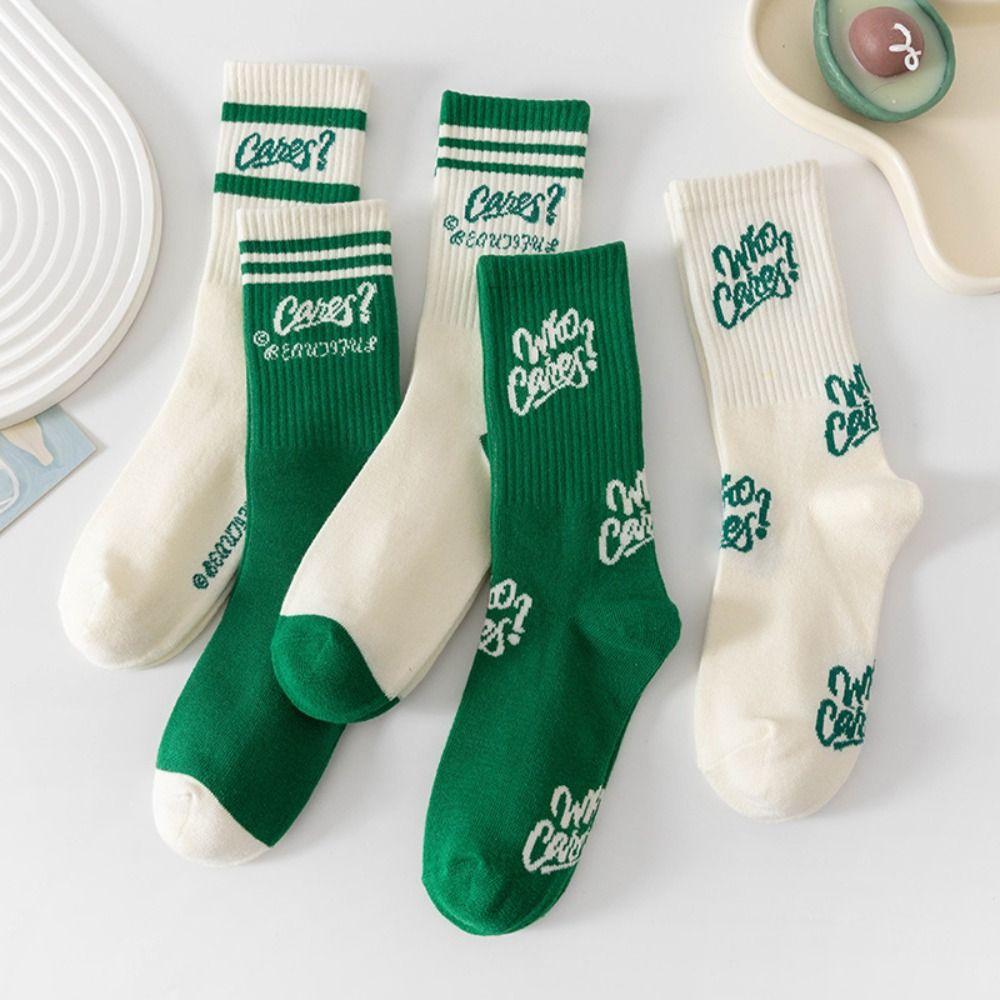 Harajuku Mid Tube Socks Japanese Style Letter Striped Socks Trendy Green Socks For Women Men D
Harajuku Mid Tube Socks Japanese Style Letter Striped Socks Trendy Green Socks For Women Men D