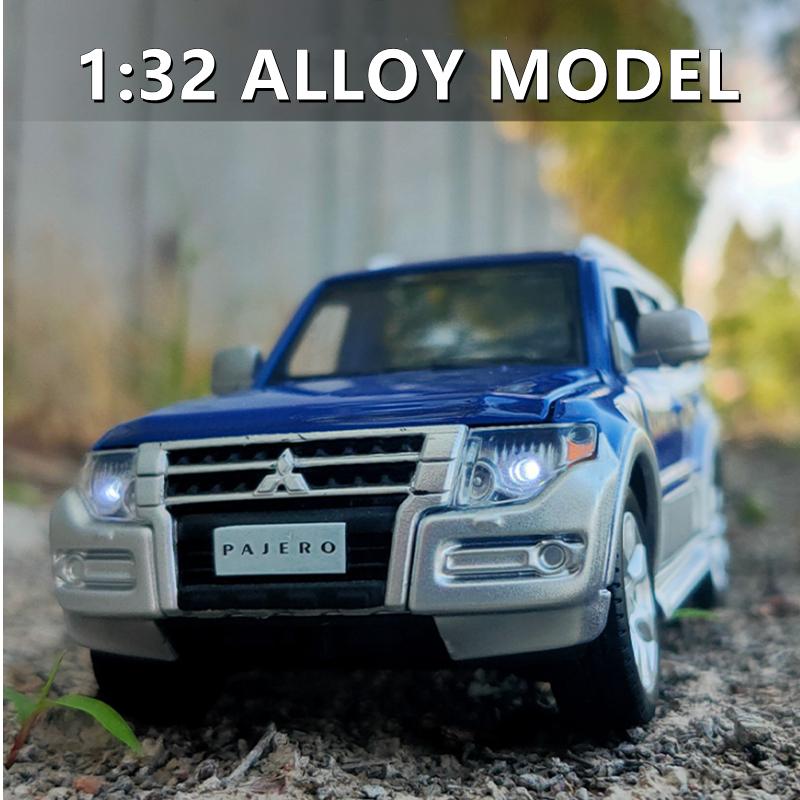 1:32 Mitsubishi PAJERO SUV, модель автомобиля из сплава, литье под давлением и игрушечный транспорт, металлическая коллекция моделей автомобилей, звук, свет, моделирование, подарок
1:32 Mitsubishi PAJERO SUV, модель автомобиля из сплава, литье под давлением и игрушечный транспорт, металлическая коллекция моделей автомобилей, звук, свет, моделирование, подарок