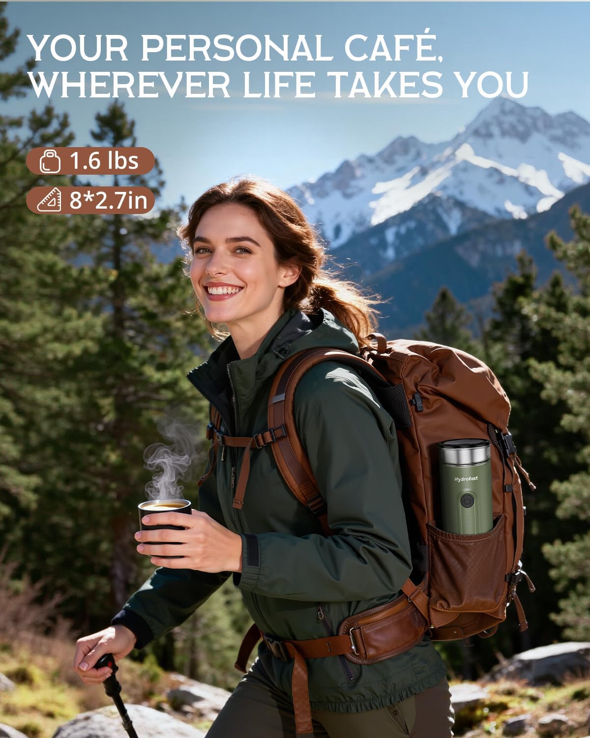 Portable Espresso Machine, 20 Bar, 9600mAh, Lightweight Travel Coffee Maker with NS Capsules & Grounds for Camping, Hiking, Offi United States
Portable Espresso Machine, 20 Bar, 9600mAh, Lightweight Travel Coffee Maker with NS Capsules & Grounds for Camping, Hiking, Offi United States