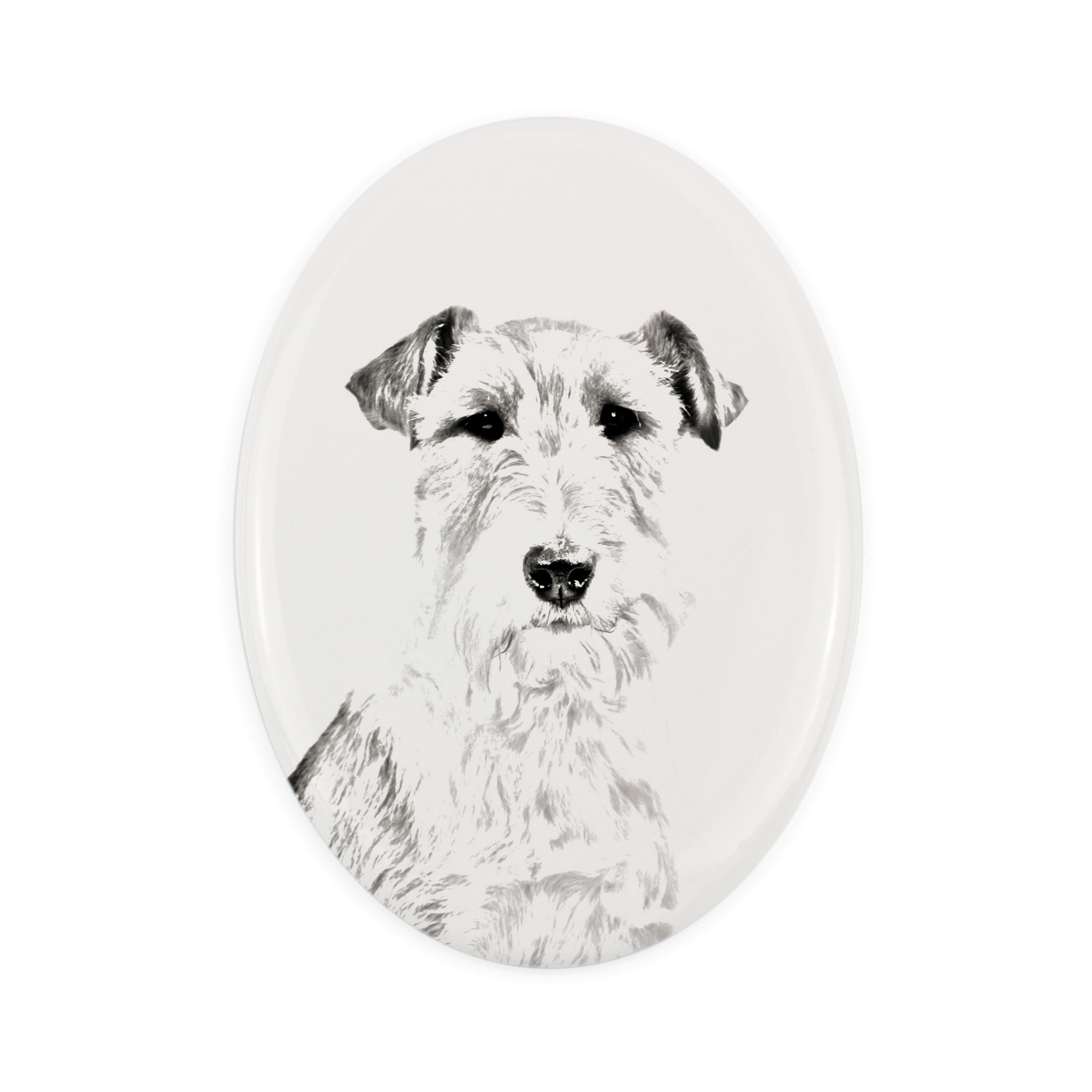 Fox Terrier Wire - commemorative plaque with a photo of a dog, tombstone with a print, personalized oval plaque from the Art-Dog brand білий
Fox Terrier Wire - commemorative plaque with a photo of a dog, tombstone with a print, personalized oval plaque from the Art-Dog brand білий