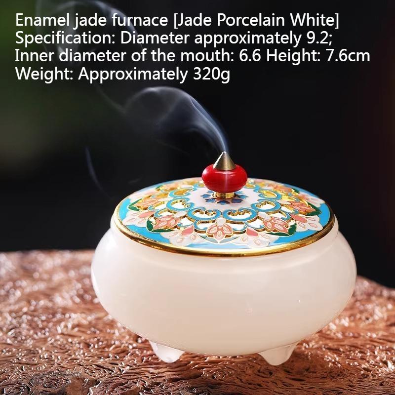 White/Green/Purple Jade Incense Burner Household Indoor Incense Burner Religious Supplies Studyroom Table Decoration Ornaments
White/Green/Purple Jade Incense Burner Household Indoor Incense Burner Religious Supplies Studyroom Table Decoration Ornaments