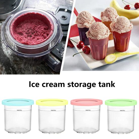 2 шт/4 шт листонепроницаемые многоцветные полезные пригодные для мытья в посудомоечной машине органайзеры для хранения мороженого контейнеры для мороженого 4pcs