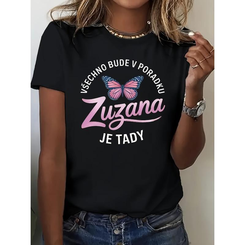 Women s Zuzana Brand Logo & Czech Text T-Shirt - Soft Breathable Casual Round Neck Short Sleeve Top with Minimalist Lettering 4XL чорний
Women s Zuzana Brand Logo & Czech Text T-Shirt - Soft Breathable Casual Round Neck Short Sleeve Top with Minimalist Lettering 4XL чорний