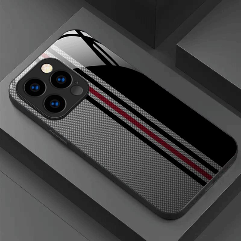 Black gray striped tempered glass phone case suitable for iPhone 17 16 15 14 13 12 11 Pro/Max/Plus anti drop and shockproof For iPhone 11PROMAX
Black gray striped tempered glass phone case suitable for iPhone 17 16 15 14 13 12 11 Pro/Max/Plus anti drop and shockproof For iPhone 11PROMAX