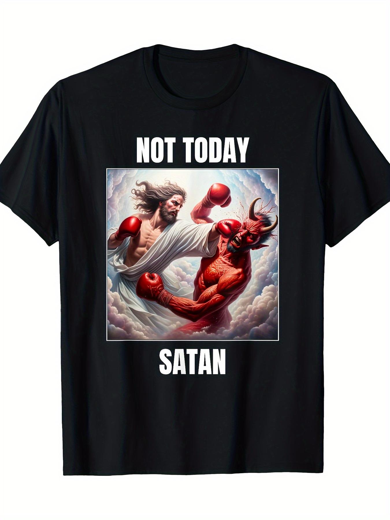 Men s Jesus Vs. Satan Boxing Match T-shirt - Today Is Not Satan Pattern Shirt for Fitness, Church Activities, Street Dressi... 5XL різнокольоровий
Men s Jesus Vs. Satan Boxing Match T-shirt - Today Is Not Satan Pattern Shirt for Fitness, Church Activities, Street Dressi... 5XL різнокольоровий