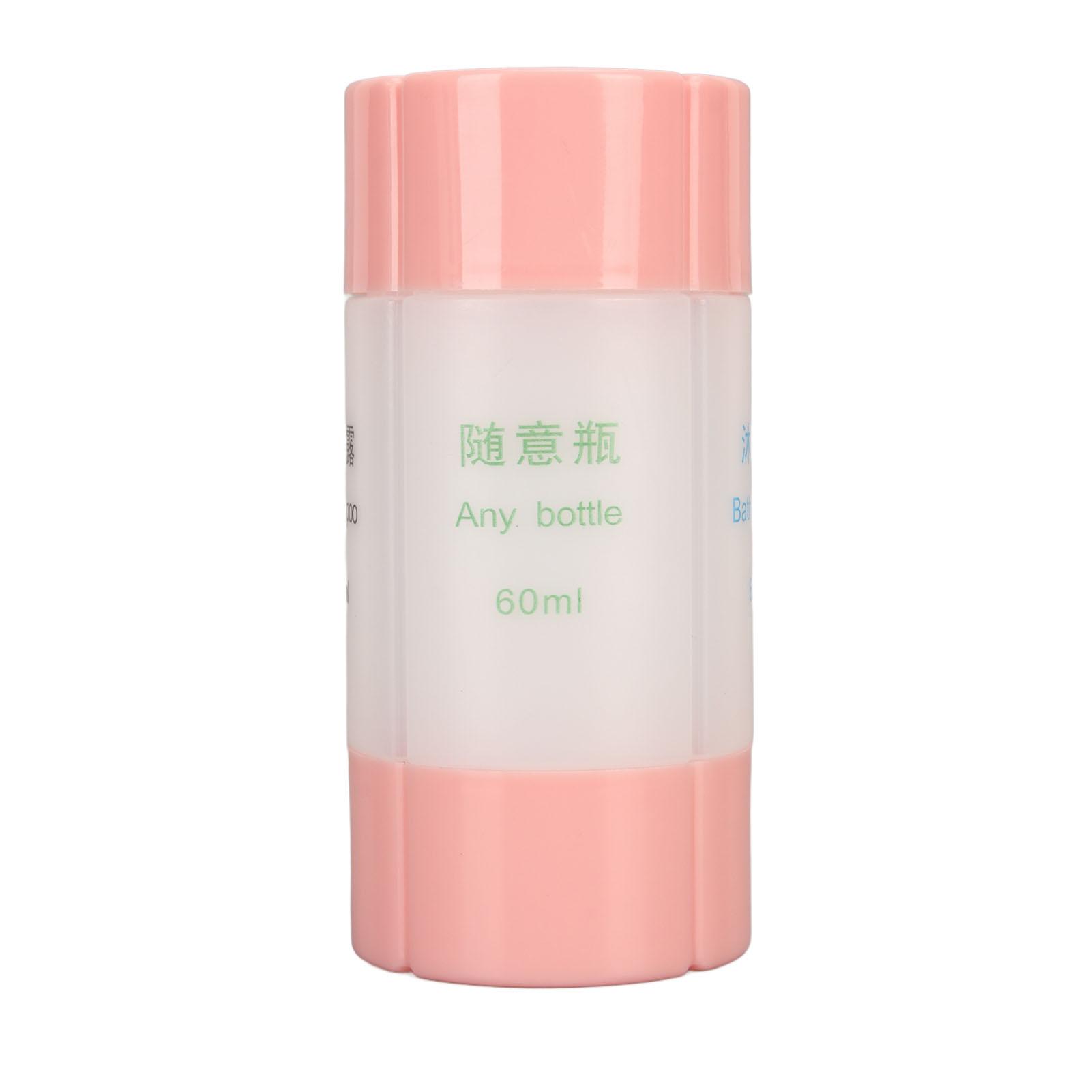 4 in 1 Travel Dispenser Pink Small Light Strong Plastic Multi Purpose Shower Bottle for Shampoo
4 in 1 Travel Dispenser Pink Small Light Strong Plastic Multi Purpose Shower Bottle for Shampoo