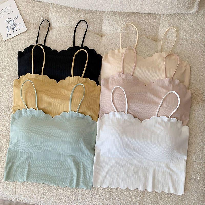 Summer Ice Silk Camisole with Chest Pads for Female Students - Thin Style Beautiful Back Bandeau Vest M (Recommended 80-100 Jin)
Summer Ice Silk Camisole with Chest Pads for Female Students - Thin Style Beautiful Back Bandeau Vest M (Recommended 80-100 Jin)