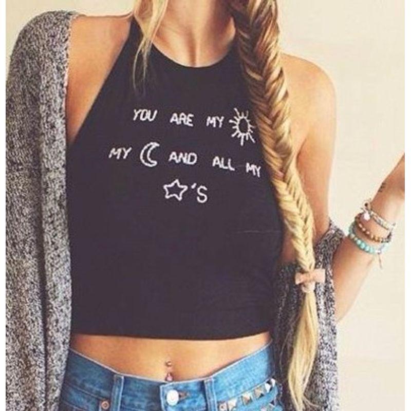 Amazon Summer Fashion Hot Sale New Fashion Wind Women s Clothing New round Neck Camisole Letters Print Tide Black S
Amazon Summer Fashion Hot Sale New Fashion Wind Women s Clothing New round Neck Camisole Letters Print Tide Black S