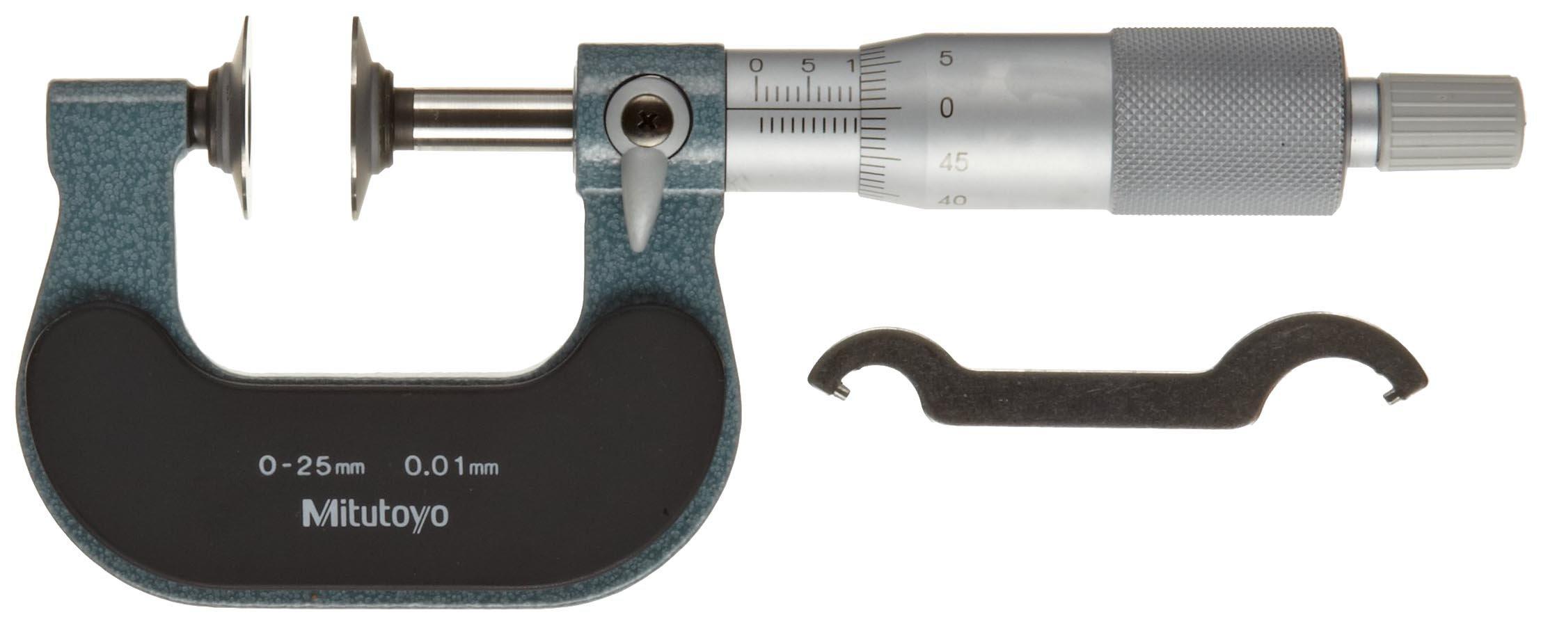 Mitutoyo Tooth Thickness Micrometer Analog with Carbide Tip GMA-25W 123-113
Mitutoyo Tooth Thickness Micrometer Analog with Carbide Tip GMA-25W 123-113