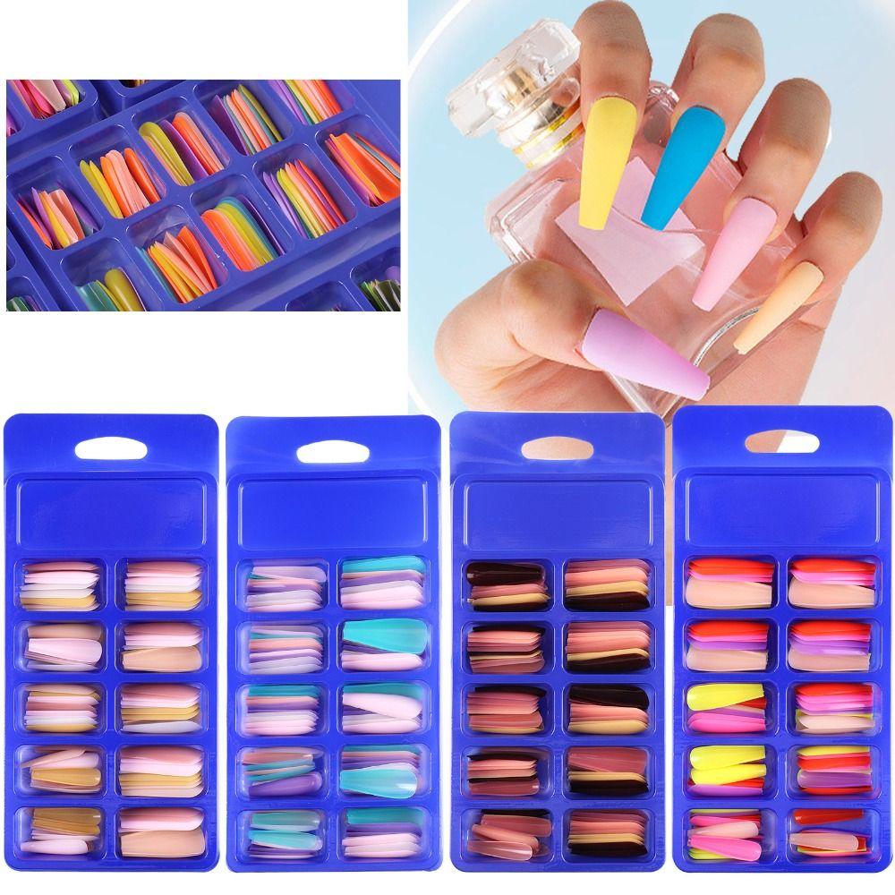 Solid Color Mixing False Nails Long Nail Patches Manicure Decoration Full Cover Nail Art Tips
Solid Color Mixing False Nails Long Nail Patches Manicure Decoration Full Cover Nail Art Tips
