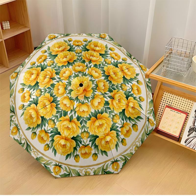 Yellow Flower Art Theme Automatic Umbrella Compact 8-Rib Design Sturdy Construction Durable Umbrella Stylish Accessory
Yellow Flower Art Theme Automatic Umbrella Compact 8-Rib Design Sturdy Construction Durable Umbrella Stylish Accessory