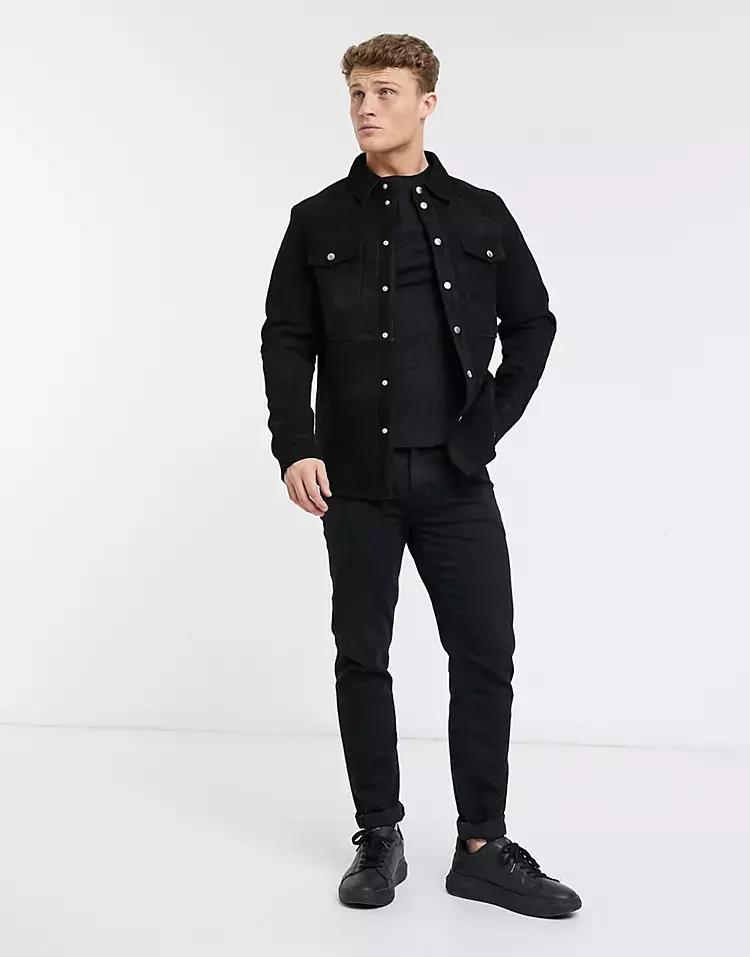 AL KHALID Real Soft Black Motorcycle Новая мужская черная замшевая кожаная рубашка XS чёрный
AL KHALID Real Soft Black Motorcycle Новая мужская черная замшевая кожаная рубашка XS чёрный