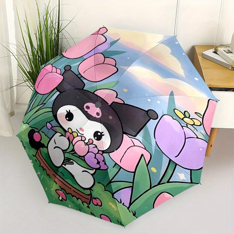 Flowers Kuromi Cartoon Umbrella, Portable 3-Fold Compact Umbrella, Suitable for Camping, Hiking and Travel, Ideal Easter Birthday Gift for Family and
Flowers Kuromi Cartoon Umbrella, Portable 3-Fold Compact Umbrella, Suitable for Camping, Hiking and Travel, Ideal Easter Birthday Gift for Family and