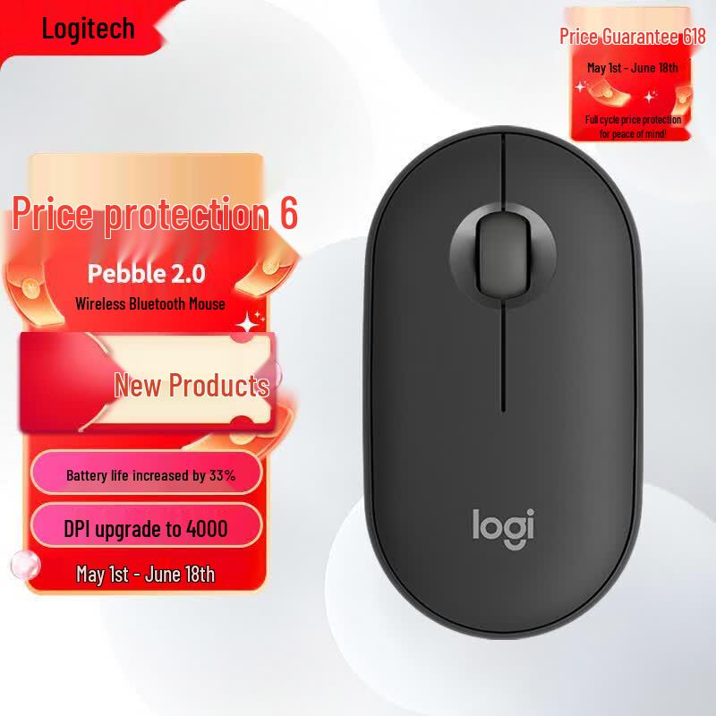 Logitech Pebble 2.0 Wireless Bluetooth Mouse
Logitech Pebble 2.0 Wireless Bluetooth Mouse