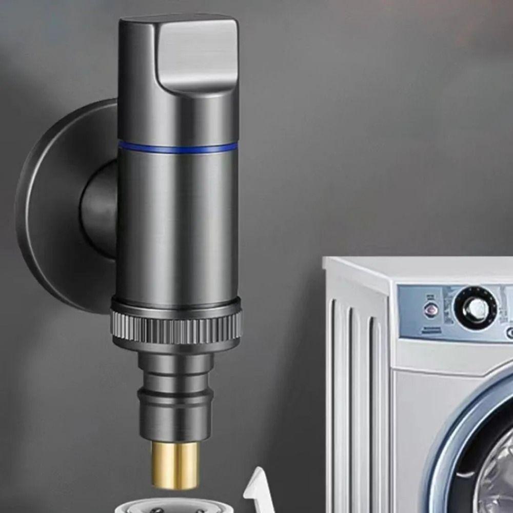 G1/2 Washing Machine Tap Wall Mounted Toilet Triangle Valve Bathroom Accessories Faucet Kitchen срібний
G1/2 Washing Machine Tap Wall Mounted Toilet Triangle Valve Bathroom Accessories Faucet Kitchen срібний