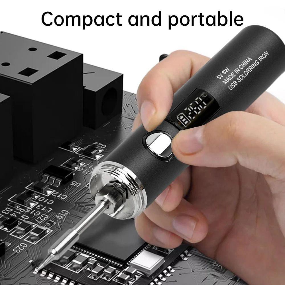 Plug and Play Electric Soldering Iron Fast Heat Conduction Wireless Soldering Iron DIY 1400mAh
Plug and Play Electric Soldering Iron Fast Heat Conduction Wireless Soldering Iron DIY 1400mAh