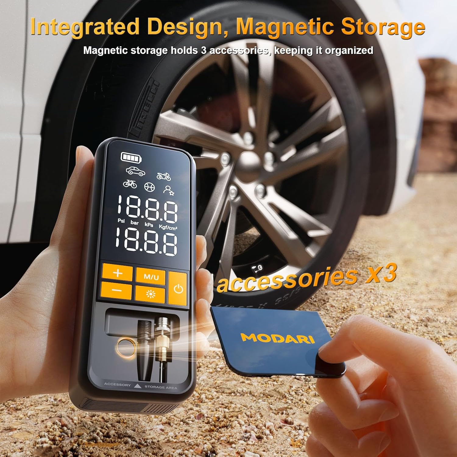 Portable Tire Inflator 5X Faster 160 PSI Cordless Air Pump with Auto Shut-Off for Car, SUV, Truck – Magnetic Storage United States
Portable Tire Inflator 5X Faster 160 PSI Cordless Air Pump with Auto Shut-Off for Car, SUV, Truck – Magnetic Storage United States
