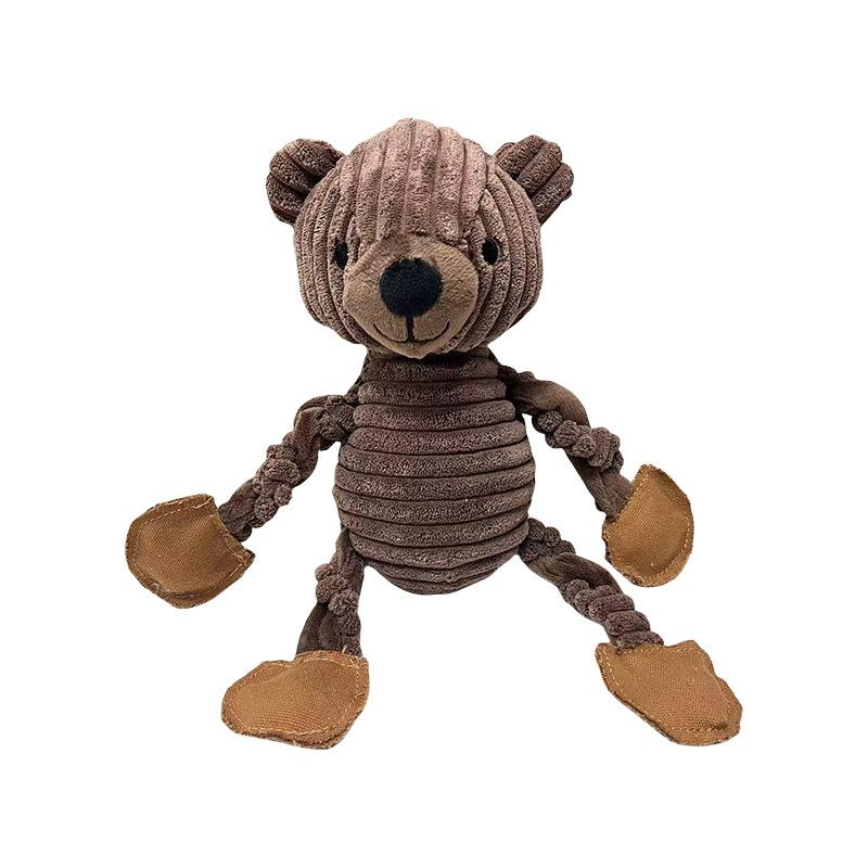 Plush Teddy Bear Dog Toy - Squeaky Chew Resistant Rope Knot Pet Toy, Teeth Cleaning Interactive Dog Toy for Puppies Adults коричневий
Plush Teddy Bear Dog Toy - Squeaky Chew Resistant Rope Knot Pet Toy, Teeth Cleaning Interactive Dog Toy for Puppies Adults коричневий