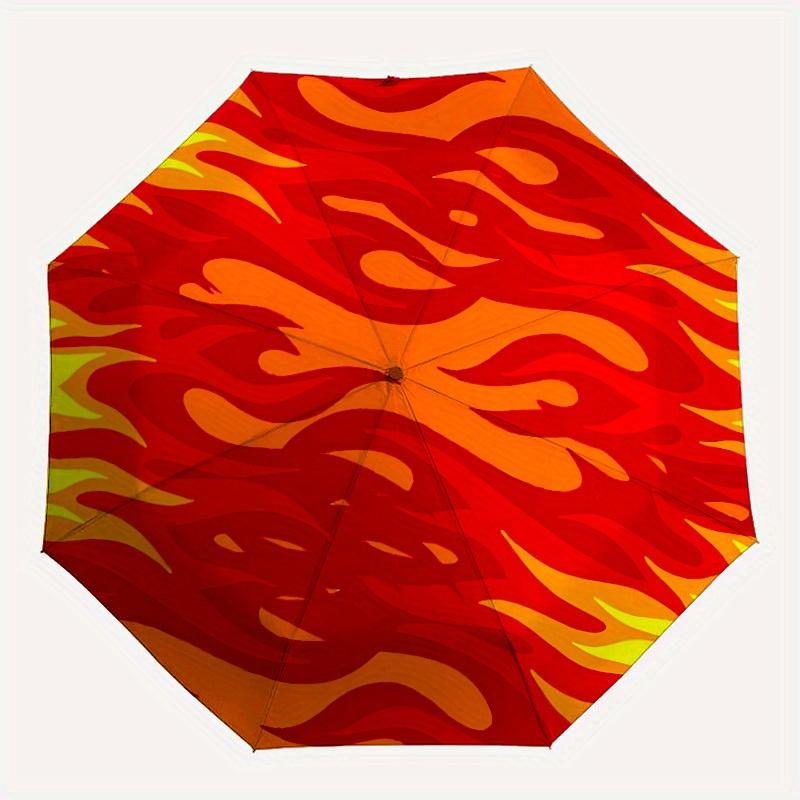 1pc Flame Pattern Umbrella - 8-Rib Automatic Open/Close, Fashionable Compact Umbrella for Outdoor Adventures yy250813157
1pc Flame Pattern Umbrella - 8-Rib Automatic Open/Close, Fashionable Compact Umbrella for Outdoor Adventures yy250813157