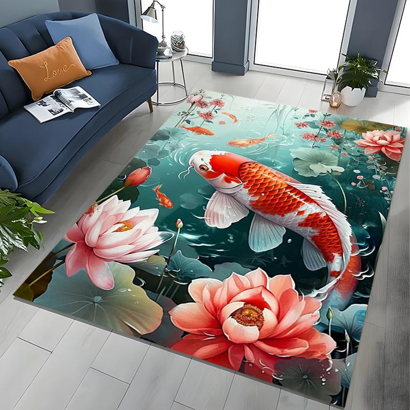 2026 New Retro Koi Fish Lotus 3D Carpet Rug for Bedroom Living Room Sofa Home Doormat Decor,Large Kids Play Non-slip Floor Mat 40x60cm
2026 New Retro Koi Fish Lotus 3D Carpet Rug for Bedroom Living Room Sofa Home Doormat Decor,Large Kids Play Non-slip Floor Mat 40x60cm