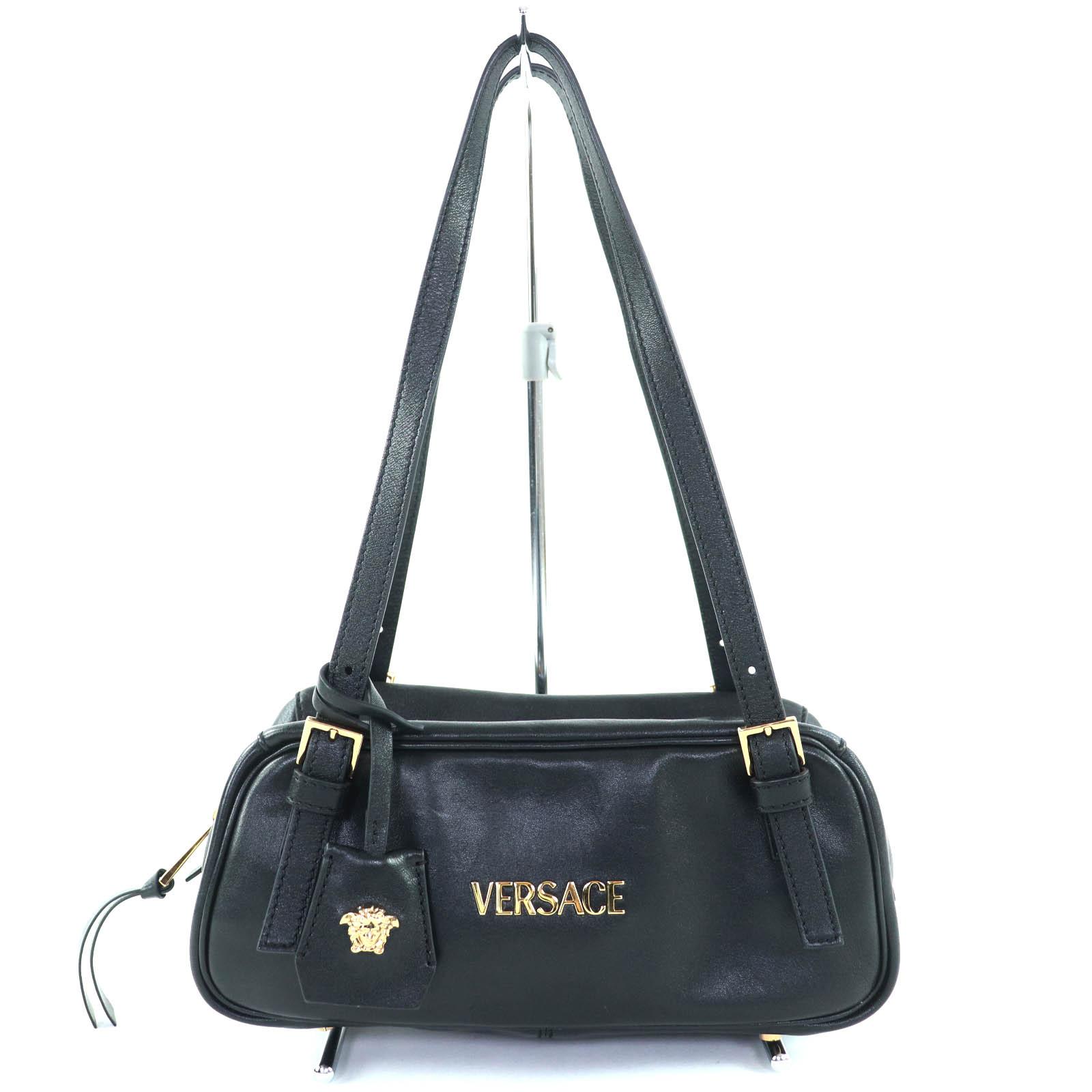 Great VERSACE Handbag Versace Tag Nappa Bowling Bag lambskin Leather 1015792 Used
Great VERSACE Handbag Versace Tag Nappa Bowling Bag lambskin Leather 1015792 Used