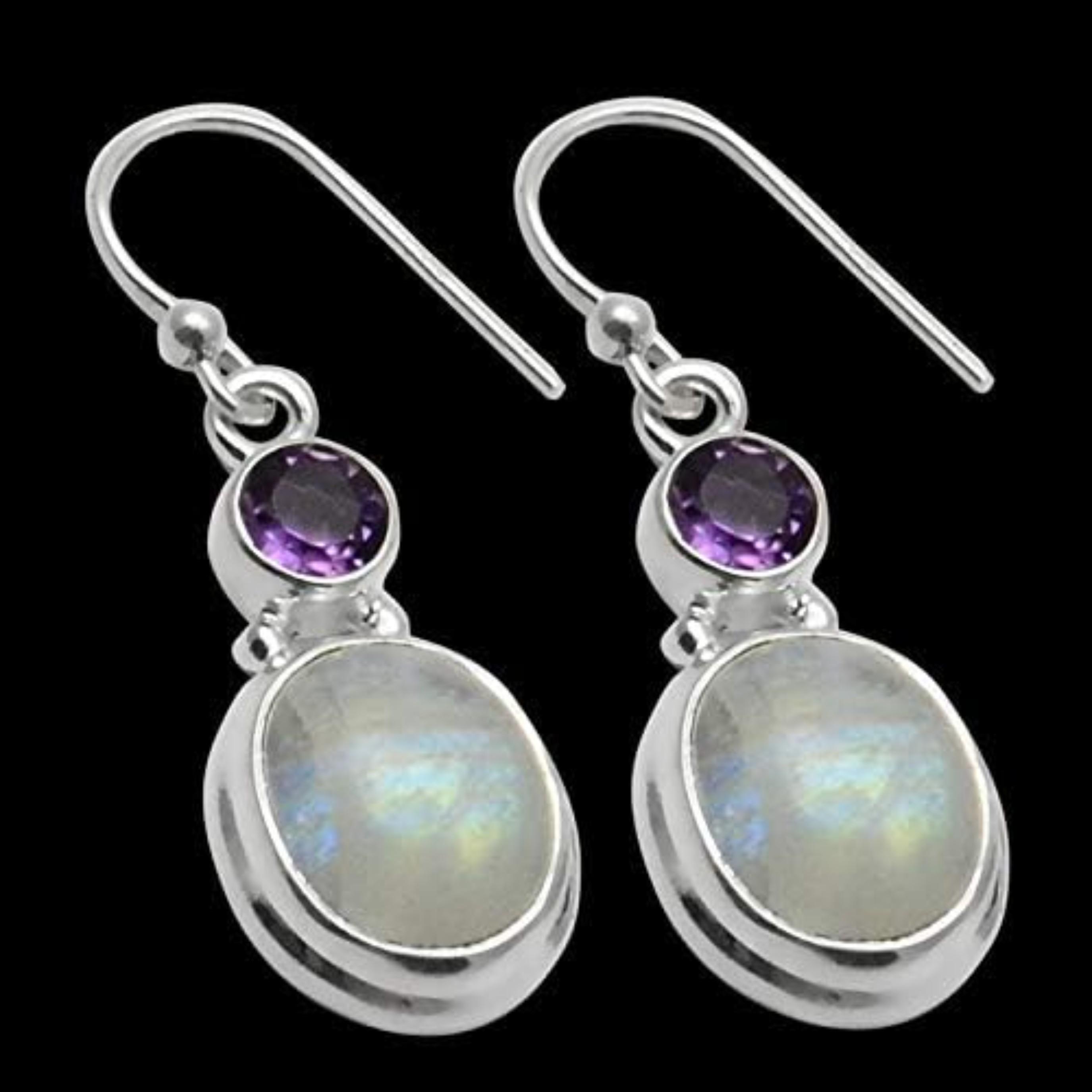 Moonstone Amethyst Gemstone Women Earring, Gift For her, Dangle Earring, Mom Gift
Moonstone Amethyst Gemstone Women Earring, Gift For her, Dangle Earring, Mom Gift