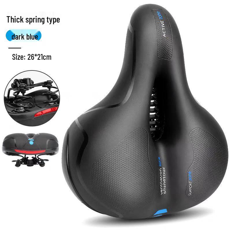 Shock-Absorbing Hollow Mountain Bike Seat Cushion and Bag - Cycling Accessories One Size
Shock-Absorbing Hollow Mountain Bike Seat Cushion and Bag - Cycling Accessories One Size