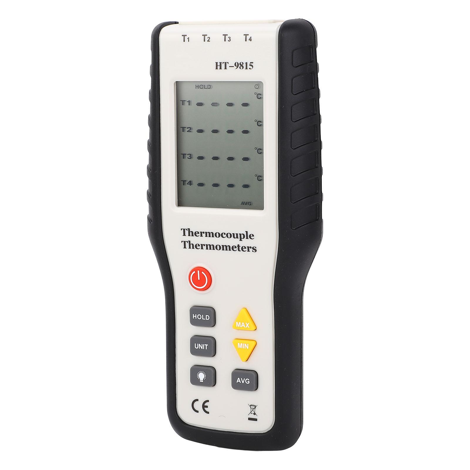 Thermometer High Accuracy Digital Display 4 Channel Portable Thermocouple Thermometer
Thermometer High Accuracy Digital Display 4 Channel Portable Thermocouple Thermometer