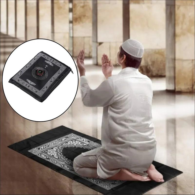 Prayer Rug Polyester Portable Braided Mats Simply Print with Compass In Pouch Travel Home New Style Mat Blanket 100x60cm 60X100CM чёрный
Prayer Rug Polyester Portable Braided Mats Simply Print with Compass In Pouch Travel Home New Style Mat Blanket 100x60cm 60X100CM чёрный