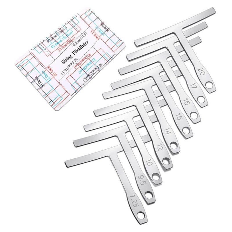 Набор линеек для измерения радиуса гитары и высоты струн Универсальный линейный инструмент для измерения радиуса гитары Инструменты для мастеров 1
Набор линеек для измерения радиуса гитары и высоты струн Универсальный линейный инструмент для измерения радиуса гитары Инструменты для мастеров 1