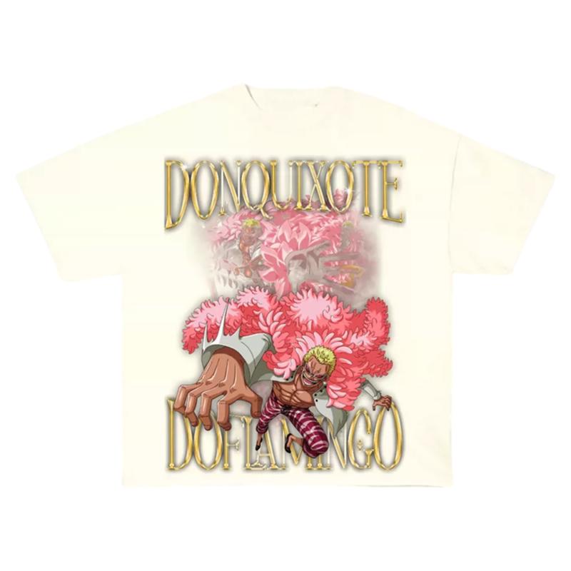 One Piece Donquixote Doflamingo TShirt Men Women Cotton Anime Graphic Tee Trendy Streetwear Casual Short Sleeve Top 4XL
One Piece Donquixote Doflamingo TShirt Men Women Cotton Anime Graphic Tee Trendy Streetwear Casual Short Sleeve Top 4XL