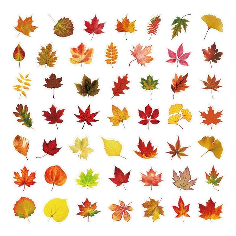 50 Sheets Removable Autumn Leaf Design Stickers For Notebook Wall Phone Cases Paper Maple Leaf Sticker Decorative Art 1
50 Sheets Removable Autumn Leaf Design Stickers For Notebook Wall Phone Cases Paper Maple Leaf Sticker Decorative Art 1