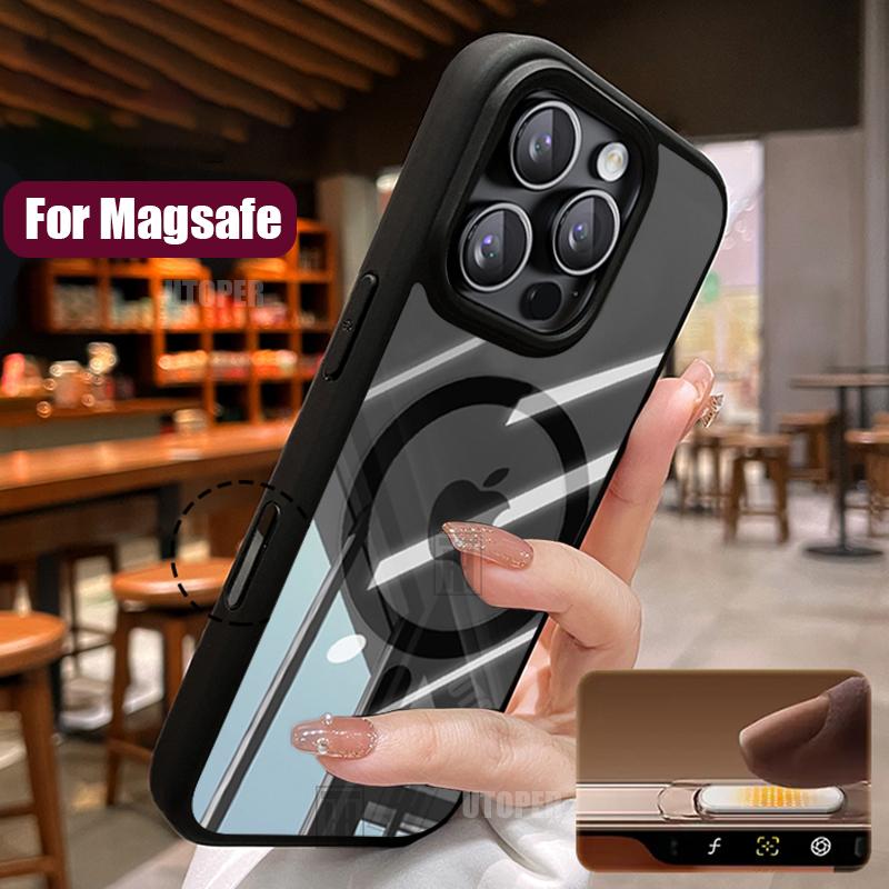 Luxury Thin Slim Transparent Non Yellowing Case for iPhone 16 15 14 13 12 11 Pro Max Plus Magnetic Magsafe Protect Hard Cover For iPhone 16 Pro
Luxury Thin Slim Transparent Non Yellowing Case for iPhone 16 15 14 13 12 11 Pro Max Plus Magnetic Magsafe Protect Hard Cover For iPhone 16 Pro