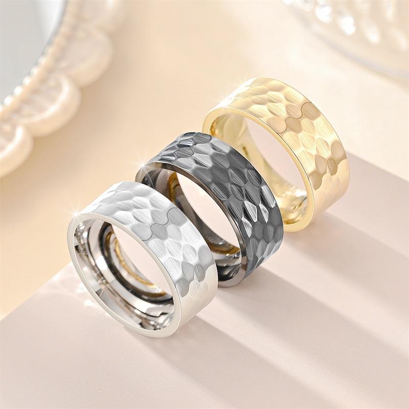 Men s Titanium Steel Textured Ring - Hammered Concave-Convex Design, Trendy Couple s Jewelry. Size 7
Men s Titanium Steel Textured Ring - Hammered Concave-Convex Design, Trendy Couple s Jewelry. Size 7