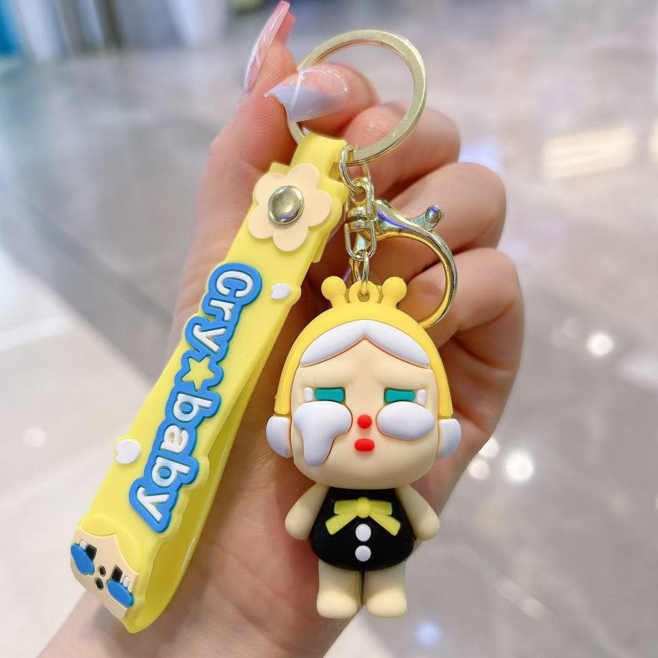 Cartoon tear doll, cute crying baby soft rubber keychain, key ring, bag accessory, pendant, romantic gift for couples
Cartoon tear doll, cute crying baby soft rubber keychain, key ring, bag accessory, pendant, romantic gift for couples