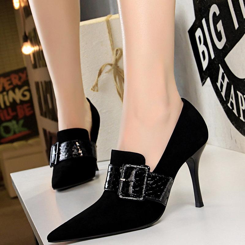 BIGTREE Shoes Serpentine Woman Pumps Belt Buckle High Heels Suede Women Shoes Sexy Heels Ladies Shoes Women Heel 9.5 Cm Footwear 34
BIGTREE Shoes Serpentine Woman Pumps Belt Buckle High Heels Suede Women Shoes Sexy Heels Ladies Shoes Women Heel 9.5 Cm Footwear 34