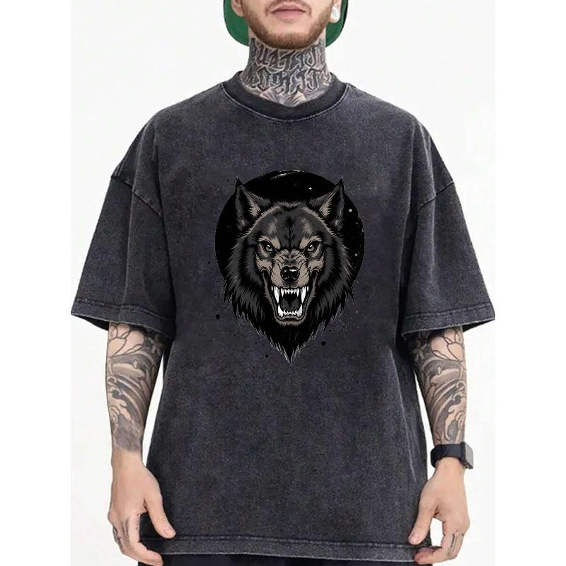 Men s Oversized Cotton Washed Wolf T-Shirt - Vintage Stone Washed Streetwear Tee with Print, Loose Fit Crew Neck Short Sleeve for Hip Hop,Casual Wear S чёрный
Men s Oversized Cotton Washed Wolf T-Shirt - Vintage Stone Washed Streetwear Tee with Print, Loose Fit Crew Neck Short Sleeve for Hip Hop,Casual Wear S чёрный
