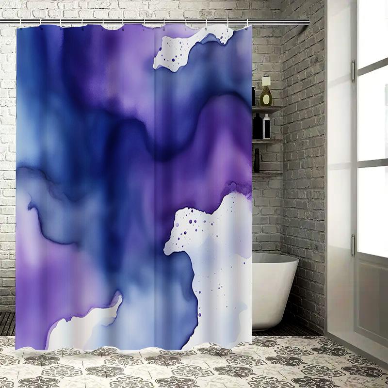 Purple Watercolor Print Shower Curtain Modern Bathroom Decor With Draped Waves Design 72 X 84 Inches / 180Cm By Wandadesigns W60H190(CM)-1 Pcs
Purple Watercolor Print Shower Curtain Modern Bathroom Decor With Draped Waves Design 72 X 84 Inches / 180Cm By Wandadesigns W60H190(CM)-1 Pcs