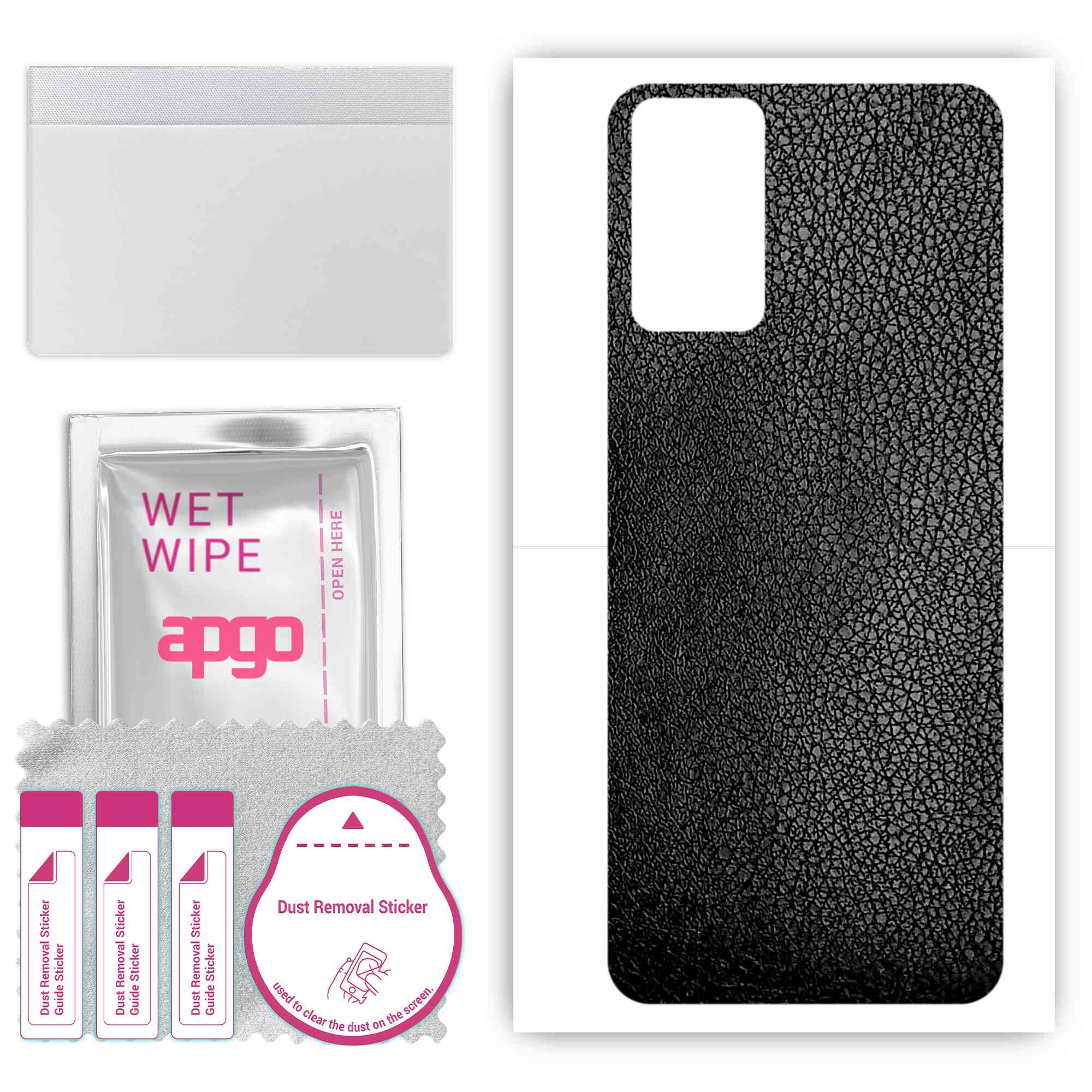 apgo Protective Skin Sticker for the back compatible with Infinix Hot 12i, Wrap Film, Foil, Vinyl - Pattern Black Leather
apgo Protective Skin Sticker for the back compatible with Infinix Hot 12i, Wrap Film, Foil, Vinyl - Pattern Black Leather