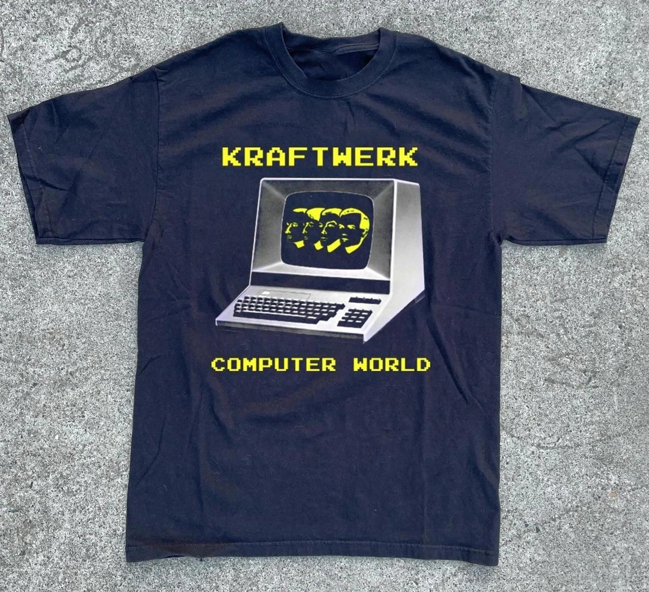 VTG Kraftwerk Band Computer World Heavy Cotton Black T Shirt S-4XL 2XL
VTG Kraftwerk Band Computer World Heavy Cotton Black T Shirt S-4XL 2XL
