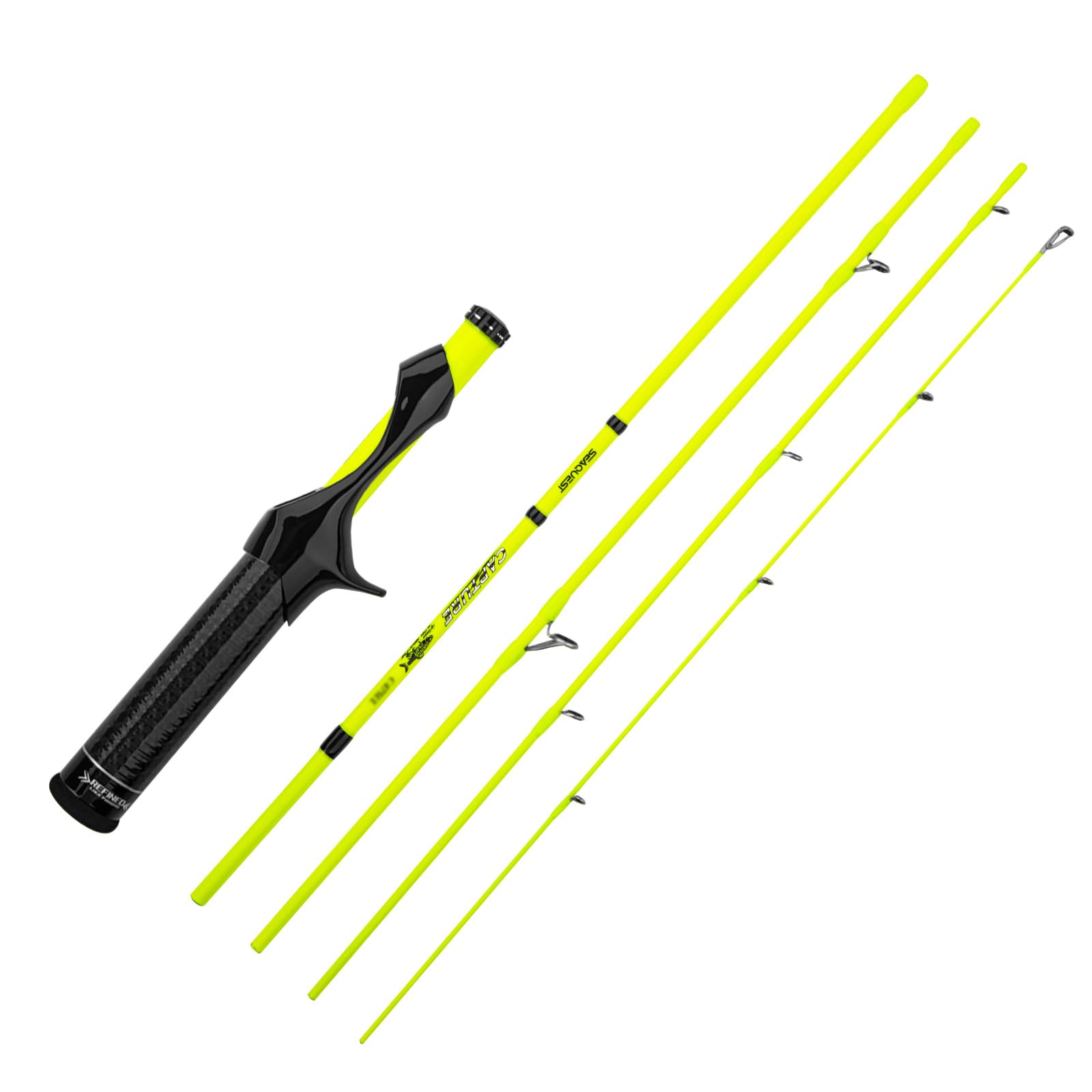SeaQuest Capture C526UL Portable Travel Fishing Rod Fluorescent Yellow Capture Capture c526ul huang
SeaQuest Capture C526UL Portable Travel Fishing Rod Fluorescent Yellow Capture Capture c526ul huang